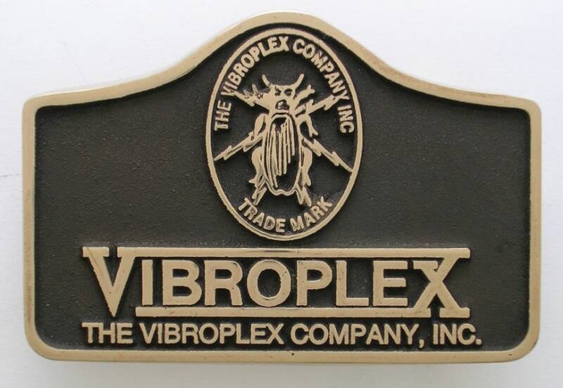 Vibroplex Ham Radio Belt Buckle